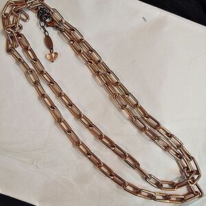 #Sabika 30" #Opera Length Rose Gold Link Chain Necklace